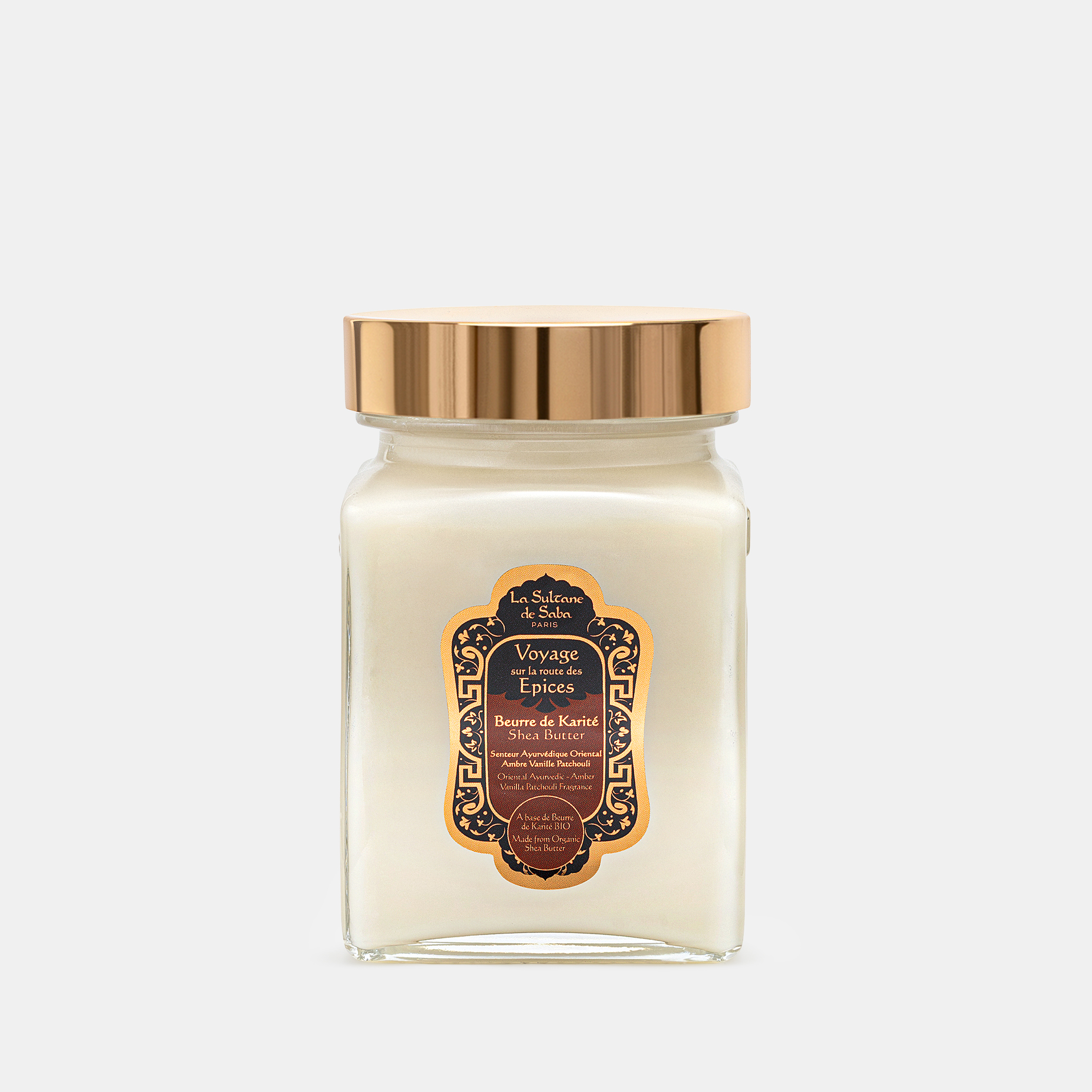 Масло карите для тела и волос La Sultane de Saba Амбра, Ваниль, Пачули, 300 мл