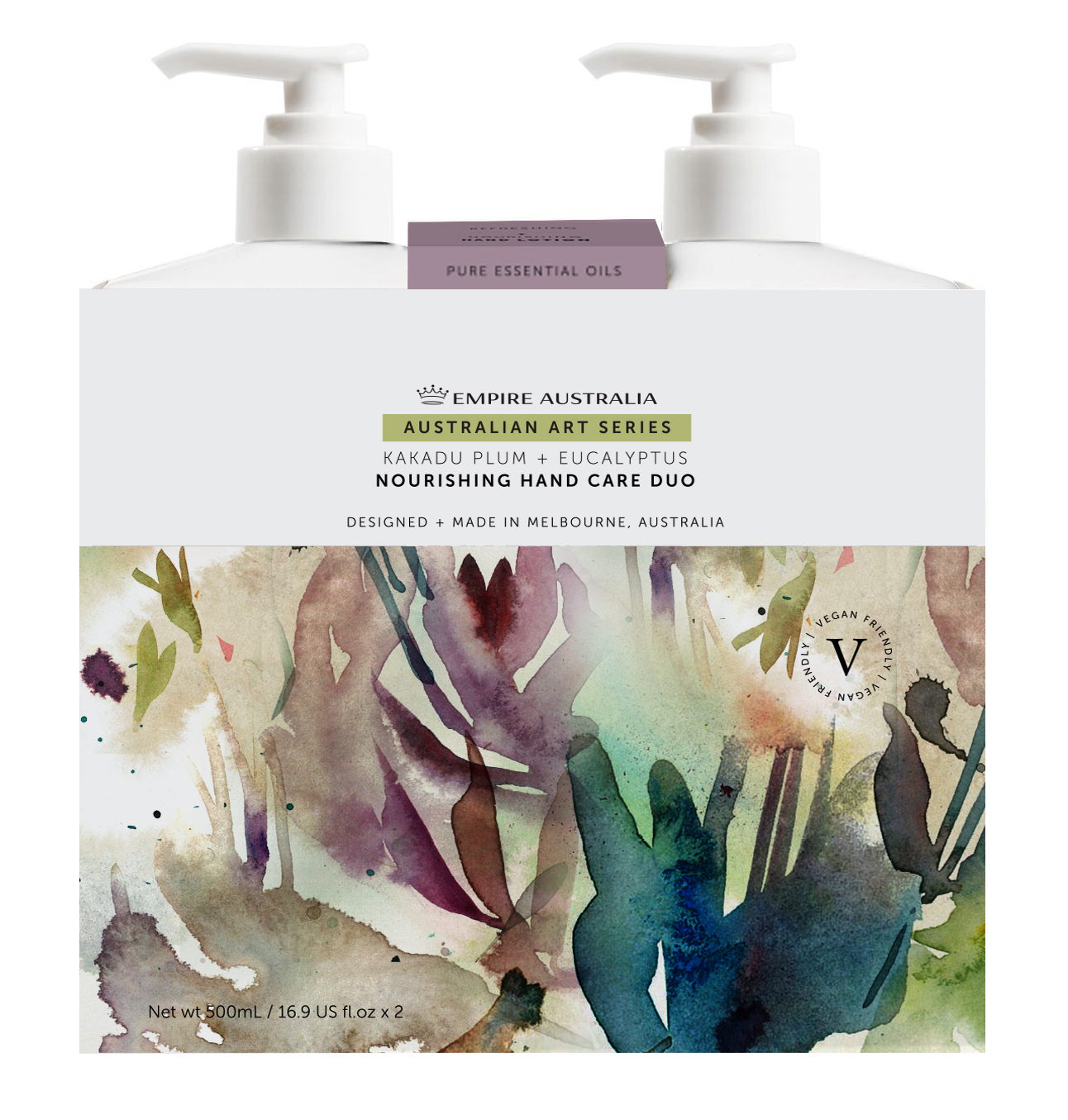 Дуэт жидкого мыла и лосьона для рук EMPIRE AUSTRALIA с маслами сливы какаду и эвкалипта