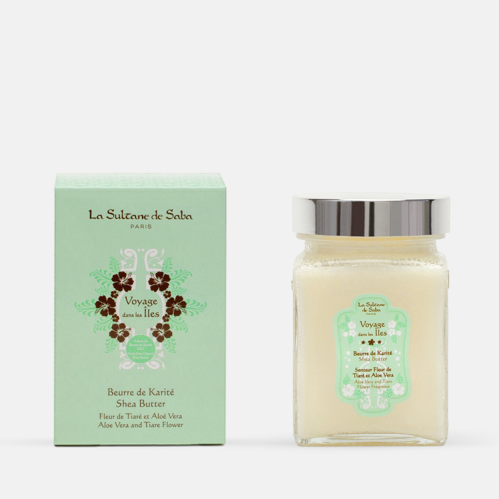 Масло карите для тела и волос La Sultane de Saba Алоэ Вера и Цветы Тиаре, 300 мл