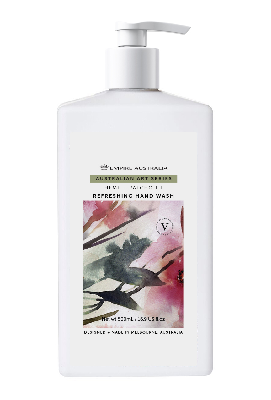 Жидкое мыло для рук EMPIRE AUSTRALIA с маслами пачули и семян конопли, коллекция AUSTRALIAN ART