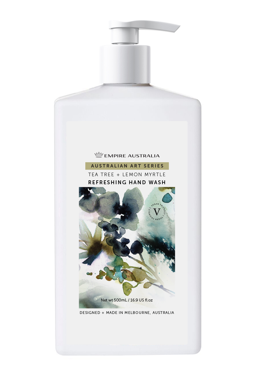 Жидкое мыло для рук EMPIRE AUSTRALIA с маслами чайного дерева и лимонного мирта, 500мл
