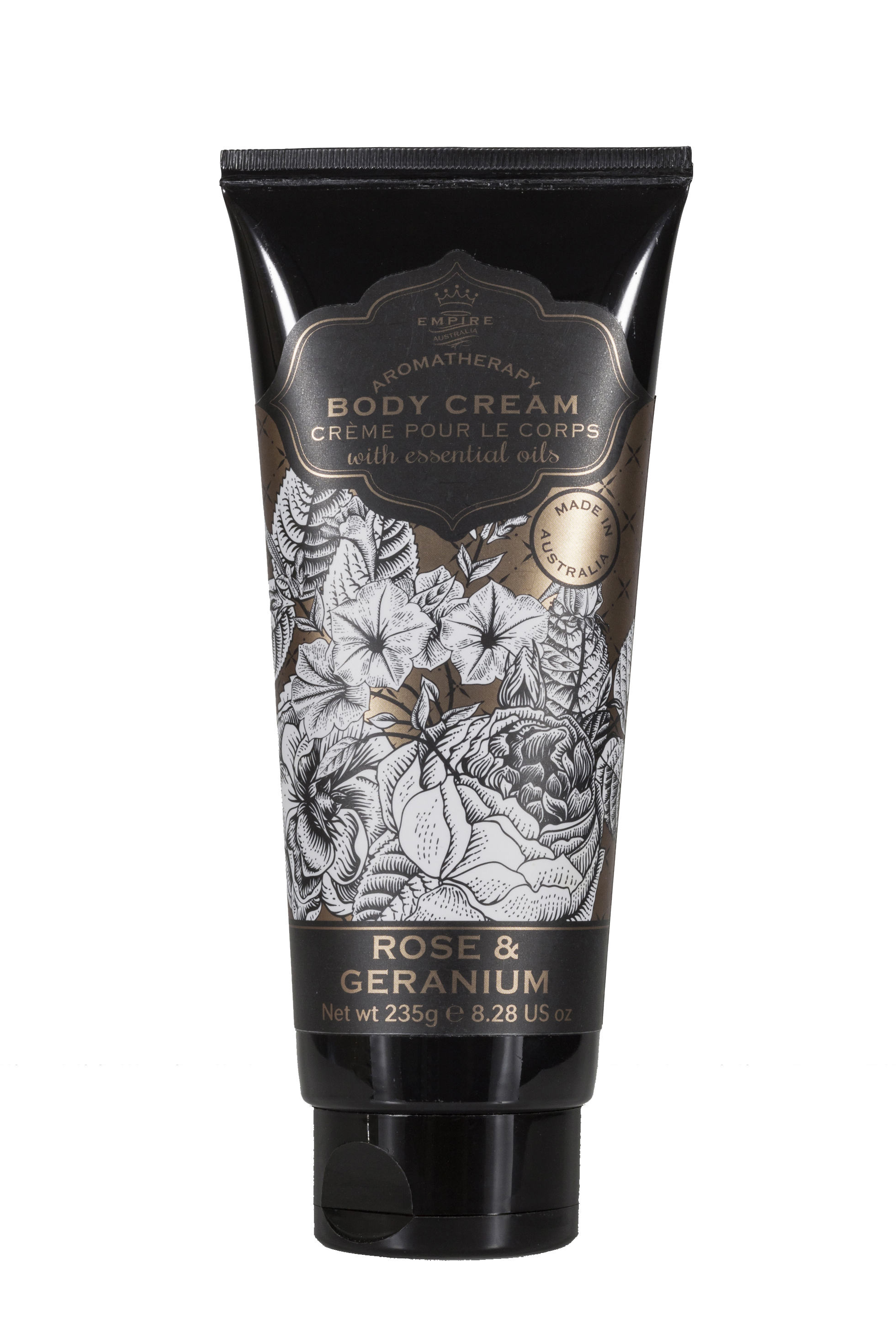 Крем для тела EMPIRE AUSTRALIA с маслами розы и герани, коллекция BOTANICALS, 200мл