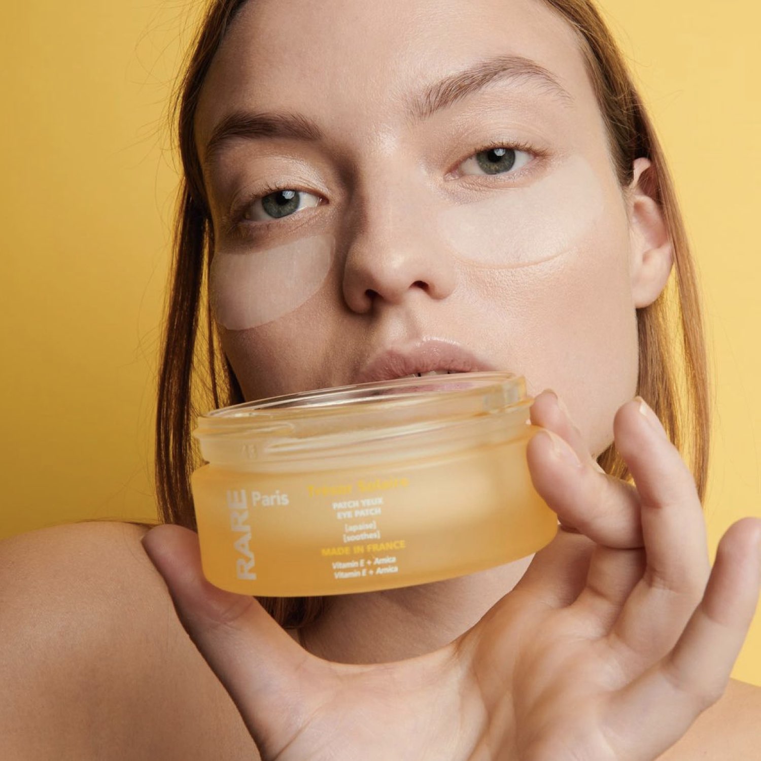 Успокаивающие патчи для области вокруг глаз Trésor Solaire RARE Paris, 60 шт