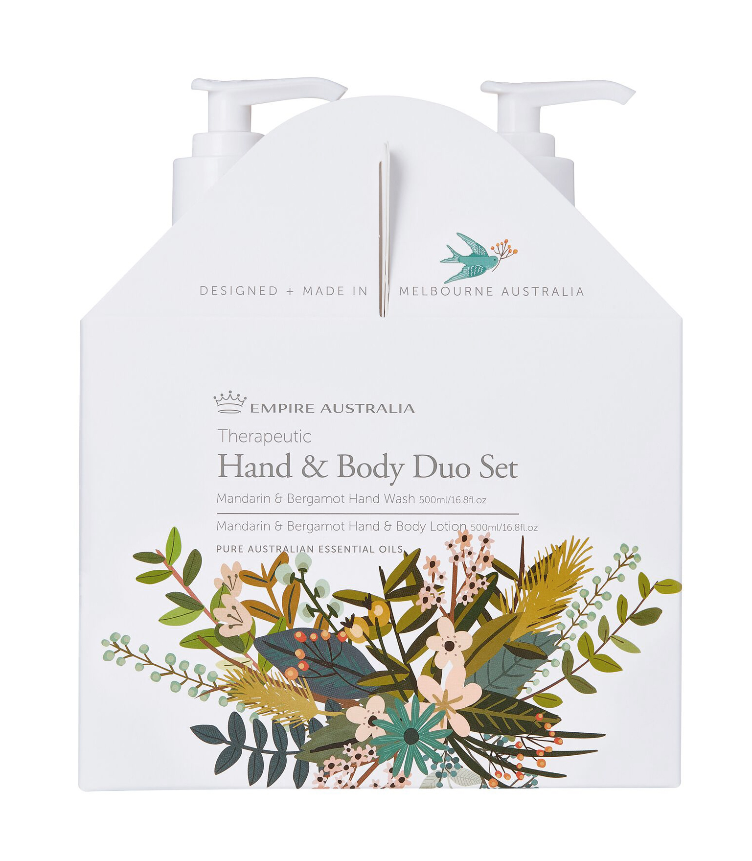 Дуэт жидкого мыла для рук и лосьона для тела EMPIRE AUSTRALIA с маслами мандарина и бергамота