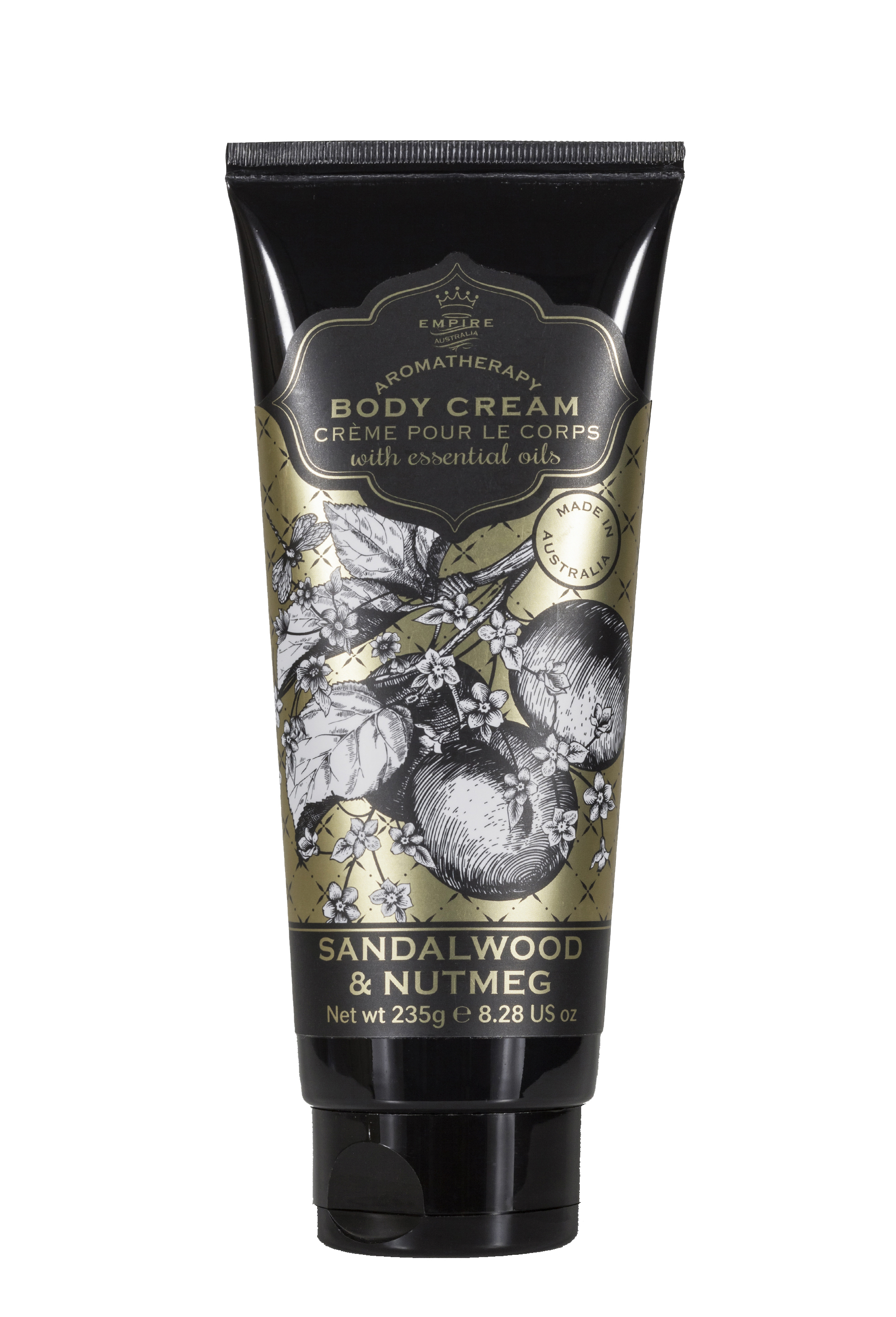 Крем для тела EMPIRE AUSTRALIA с маслами сандалового дерева и мускатного ореха, коллекция BOTANICALS